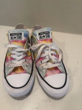 Converse All Star Rainbow Tie-Dye Low Top Sneakers - Multicolor